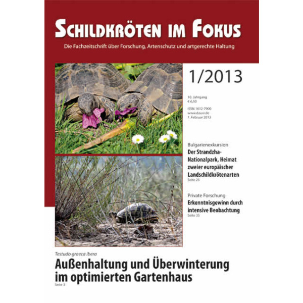 Schildkr&ouml;ten im Fokus - Ausgabe 1/2013