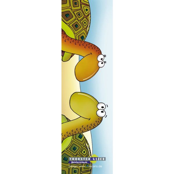 Lesezeichen Landschildkröten (illustriert)