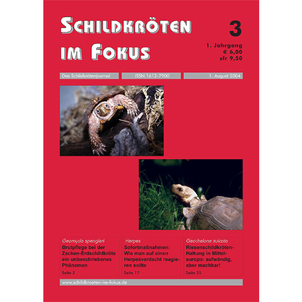 Schildkr&ouml;ten im Fokus - Ausgabe 3/2004