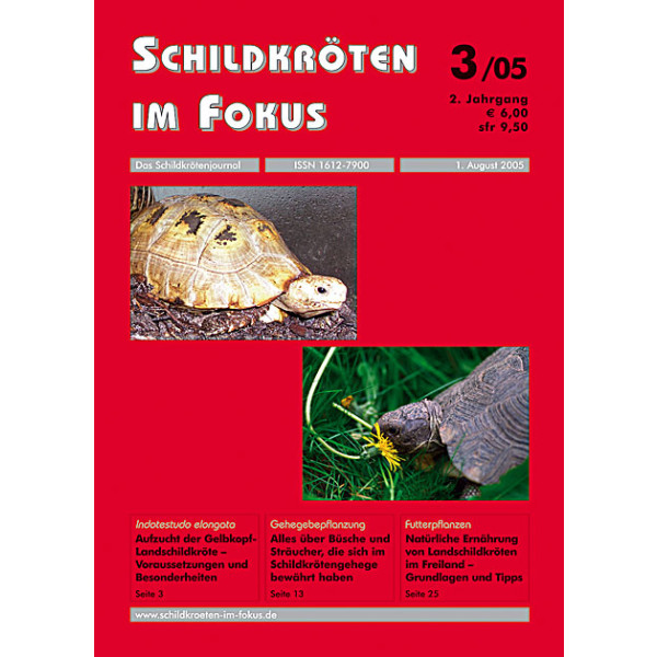 Schildkröten im Fokus - Ausgabe 3/2005