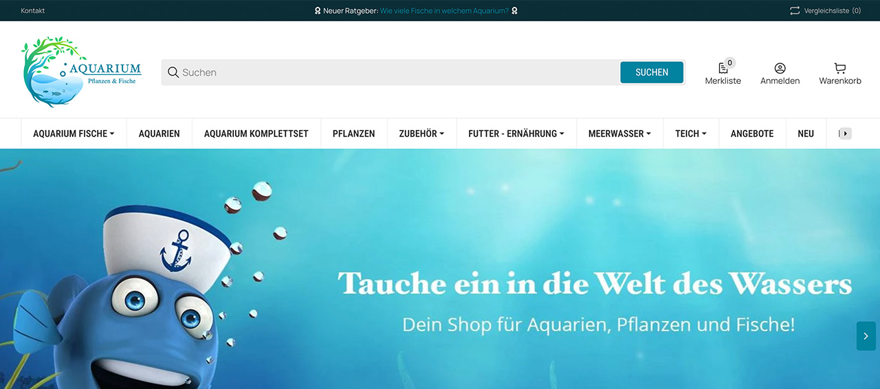 Aquarium Fische und Pflanzen online sicher kaufen