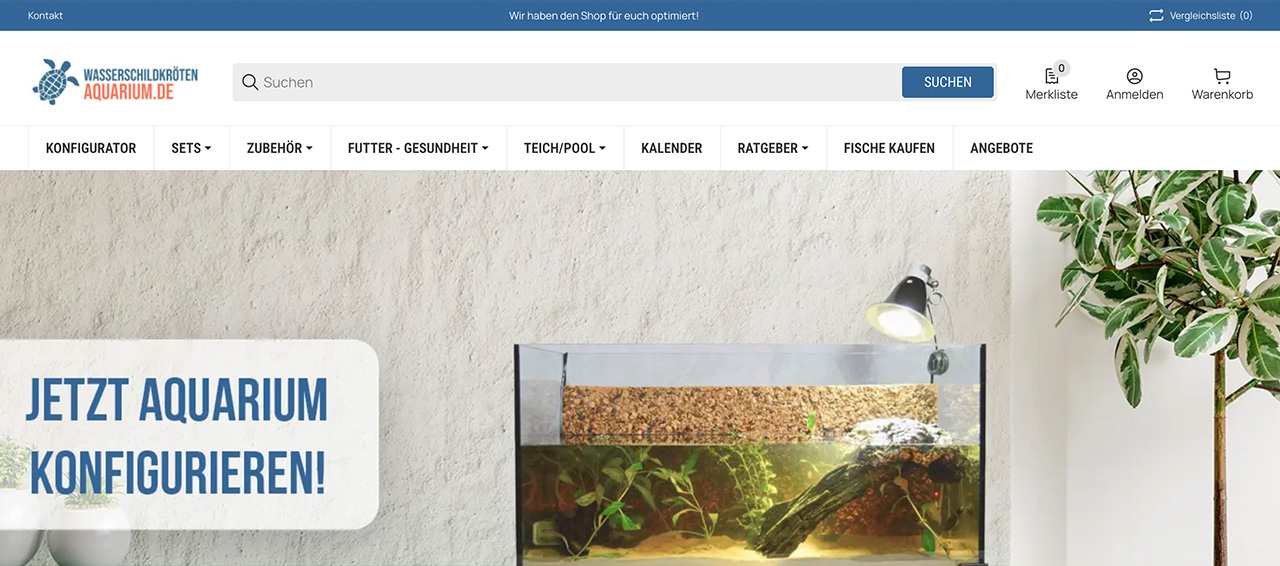Wasserschildkröten Aquarium Schildkröten Zubehörd online kaufen